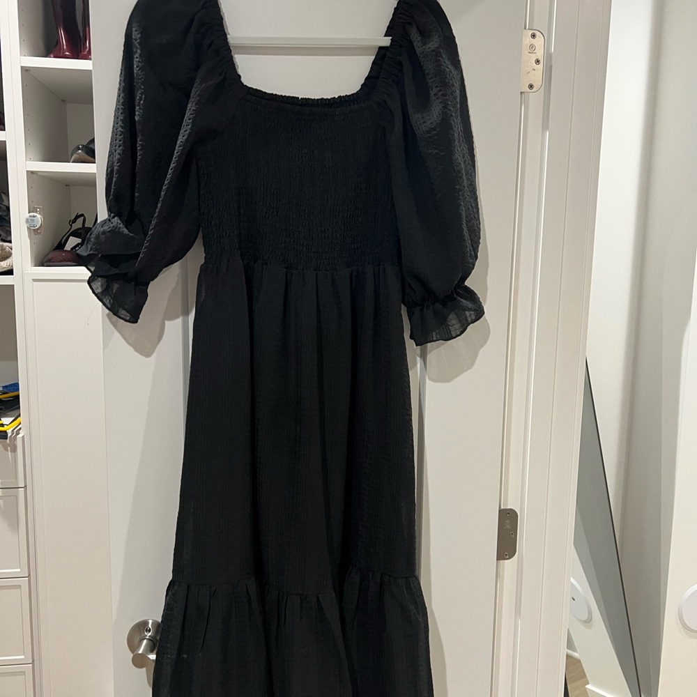Madewell Smocked Midi Dress